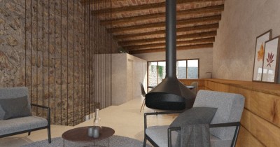 Nueva construcción de una vivienda en un entorno natural 