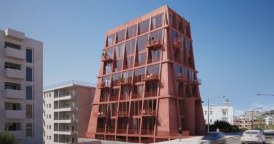 Edificio de apartamentos turísticos con vistas al mar en Saranda